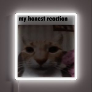 My Honest Reaction RGB Neon Sign