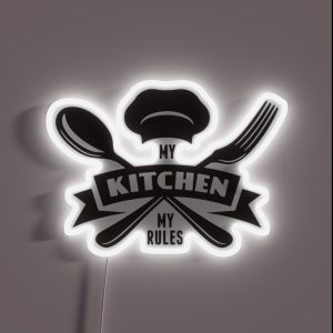 My Kitchen My Rules RGB Neon Sign
