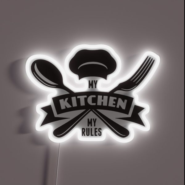 My Kitchen My Rules RGB Neon Sign