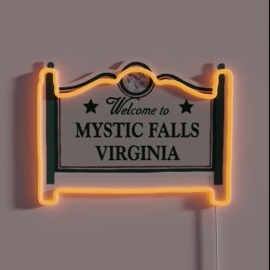 Mystic Falls Welcome Sign RGB Neon Sign Mystic Falls Welcome Sign RGB Neon Sign