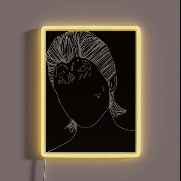 Mystique Digital Line Art RGB Neon Sign