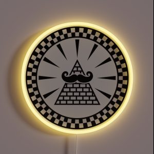 Mystique Mustache VRS2 RGB Neon Sign