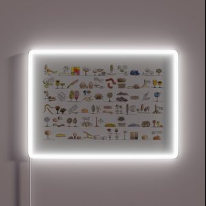 Myxomycete Art Landscape RGB Neon Sign