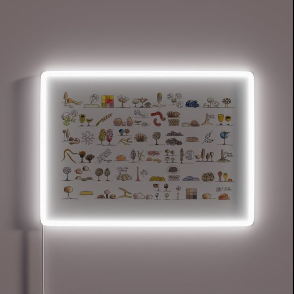 Myxomycete Art Landscape RGB Neon Sign