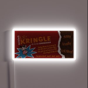Nancy Drew Koko Kringle Milk Chocolate Bar RGB Neon Sign