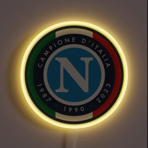Napoli Campione D Italia 1987 1990 2023 RGB Neon Sign Napoli Campione D Italia 1987 1990 2023 RGB Neon Sign