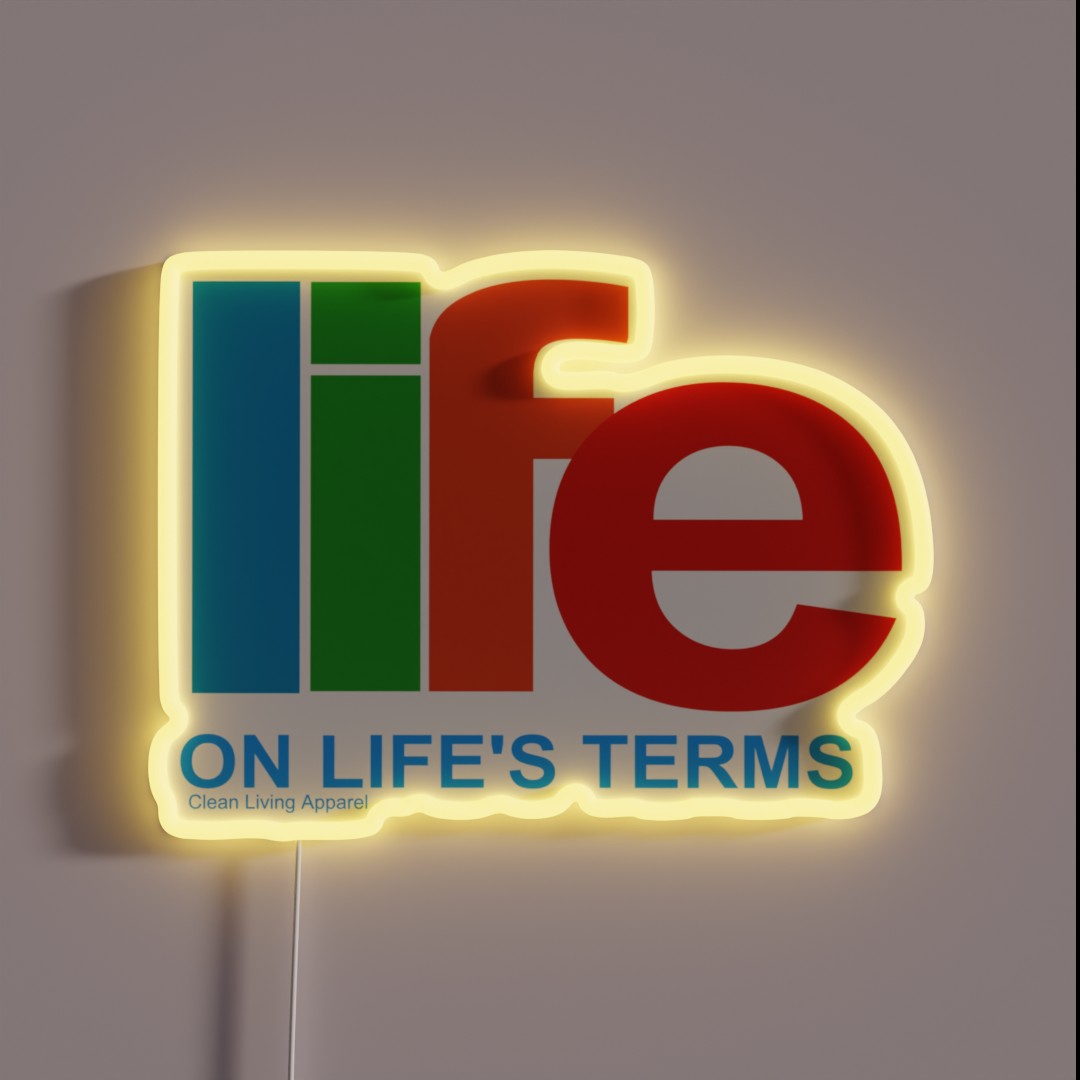 Narcotics Anonymous Life On Life S Terms 80s RGB Neon Sign Narcotics Anonymous Life On Life S Terms 80s RGB Neon Sign