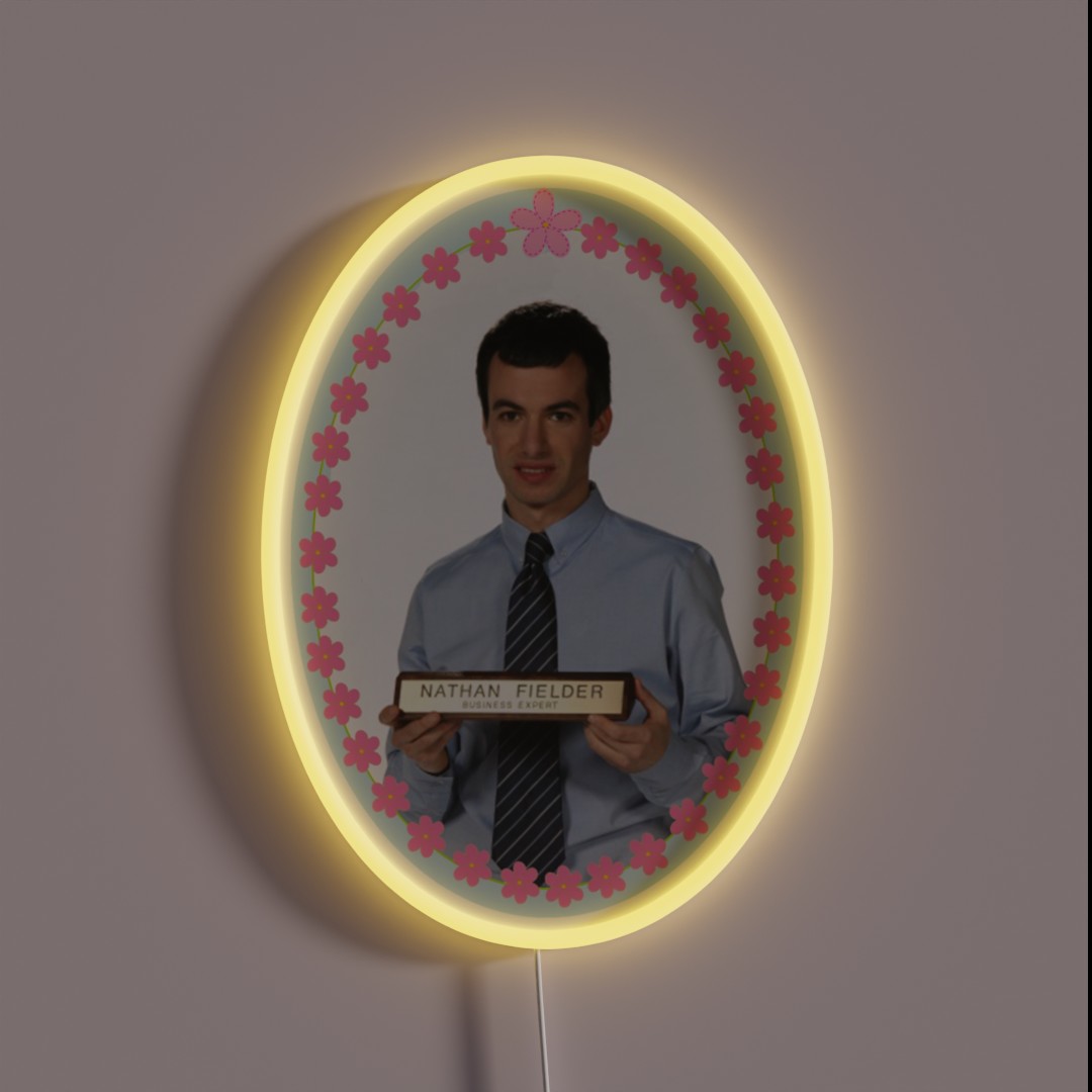 Nathan Fielder Business Expert RGB Neon Sign Nathan Fielder Business Expert RGB Neon Sign