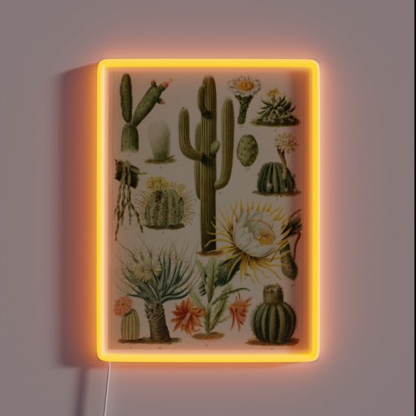 Naturalist Cacti RGB Neon Sign