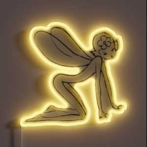 Nature Fairy Sketch RGB Neon Sign
