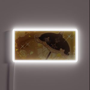 Navia Rosula Genshin Impact Namecard RGB Neon Sign