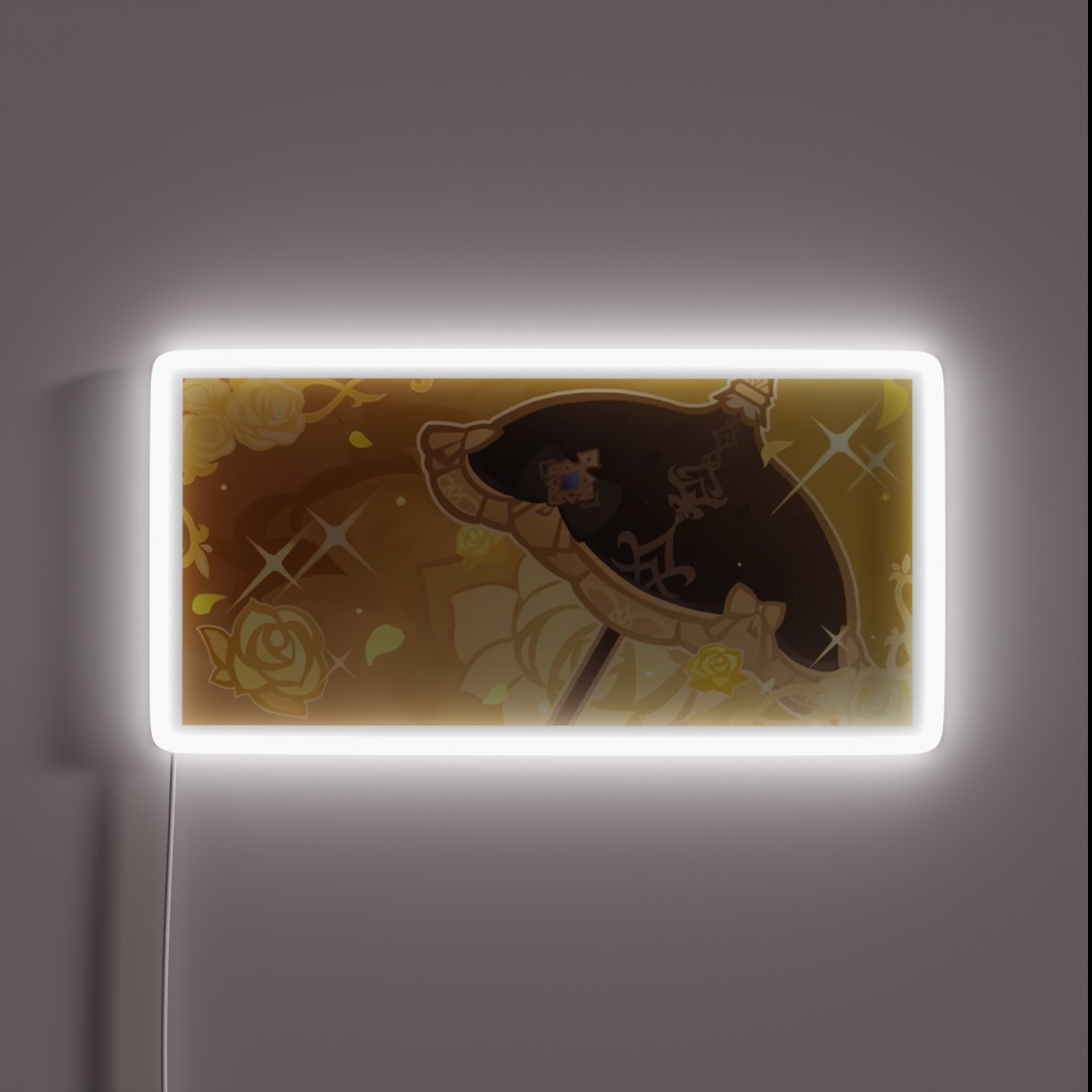 Navia Rosula Genshin Impact Namecard RGB Neon Sign Navia Rosula Genshin Impact Namecard RGB Neon Sign