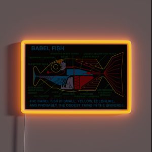 NDVH Babel Fish H2G2 RGB Neon Sign NDVH Babel Fish H2G2 RGB Neon Sign