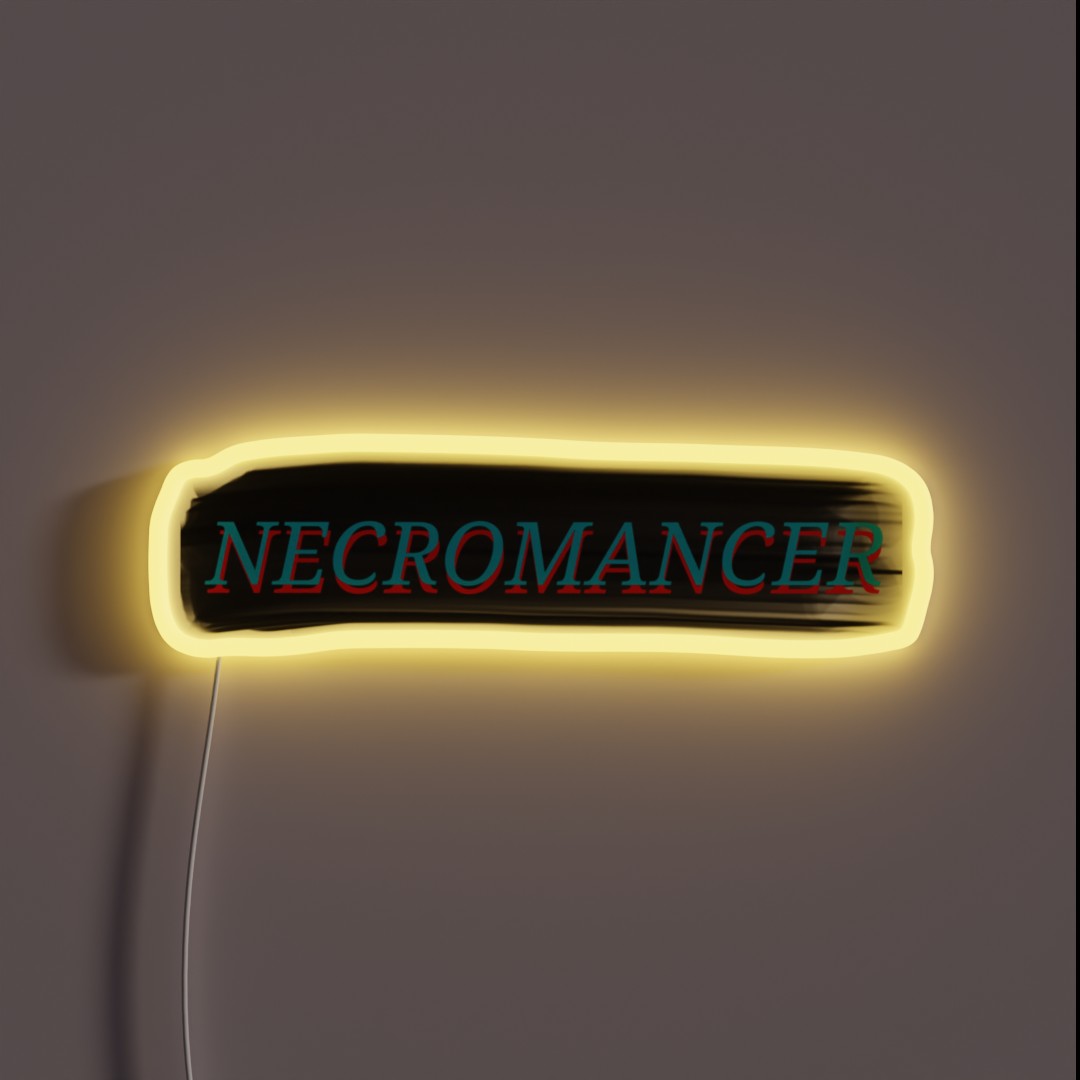 NECROMANCER RGB Neon Sign NECROMANCER RGB Neon Sign