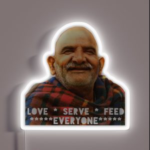 Neem Karoli Baba Ji RGB Neon Sign