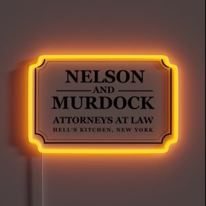 Nelson And Murdock Logo RGB Neon Sign