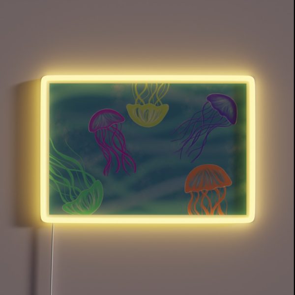 Neon Jellyfish RGB Neon Sign