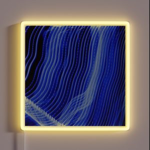 Neon Light Wavy Lines Blue RGB Neon Sign