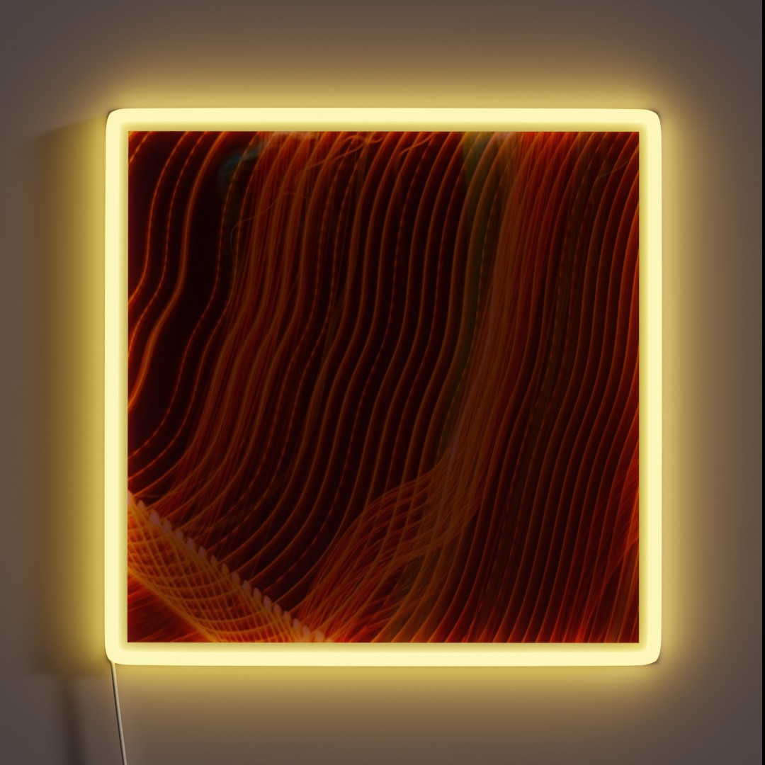 Neon Light Wavy Lines Red RGB Neon Sign Neon Light Wavy Lines Red RGB Neon Sign