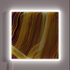 Neon Light Wavy Lines Yellow RGB Neon Sign