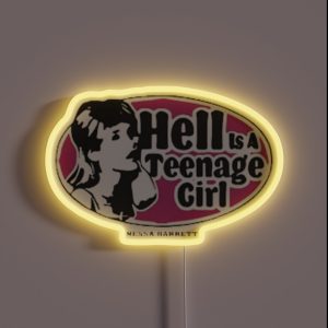 Nessa Barrett Hell Is A Teenage Girl RGB Neon Sign Nessa Barrett Hell Is A Teenage Girl RGB Neon Sign
