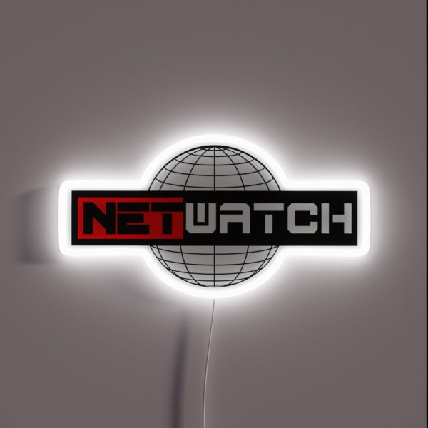 Netwatch Cyber Security IT Globe Label RGB Neon Sign