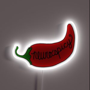 Neurodivergent Pepper RGB Neon Sign Neurodivergent Pepper RGB Neon Sign