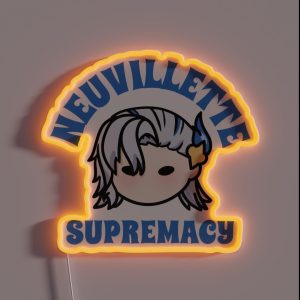 Neuvillette Supremacy Genshin Impact Chibi Typography Text Morcaworks RGB Neon Sign Neuvillette Supremacy Genshin Impact Chibi Typography Text Morcaworks RGB Neon Sign
