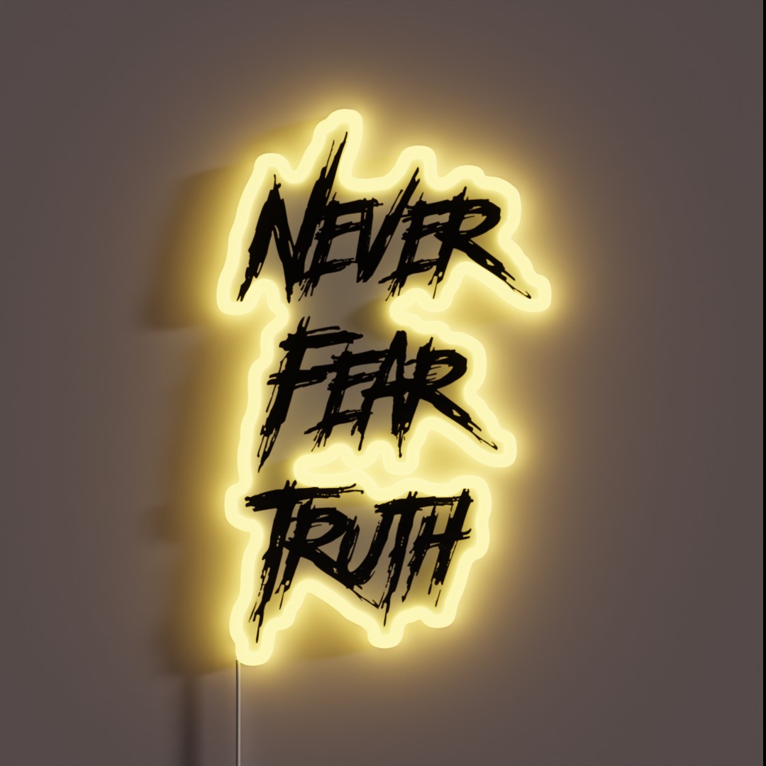 Never Fear Truth RGB Neon Sign Never Fear Truth RGB Neon Sign