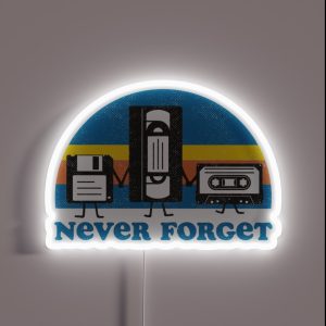 Never Forget RGB Neon Sign Never Forget RGB Neon Sign