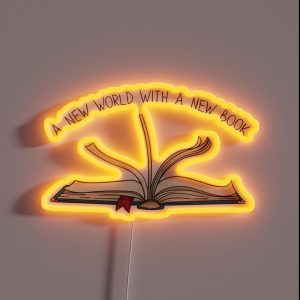 New Book RGB Neon Sign New Book RGB Neon Sign