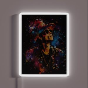 New Bruno Mars Watercolor A RGB Neon Sign