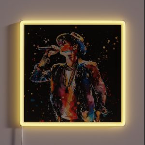New Bruno Mars Watercolor E RGB Neon Sign