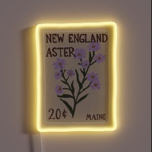 New England Asters RGB Neon Sign