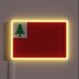 New England Continental Flag American History Buff RGB Neon Sign New England Continental Flag American History Buff RGB Neon Sign