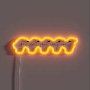 New Jeans Bunnies RGB Neon Sign