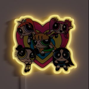 New Jeans Super Shy Heart RGB Neon Sign