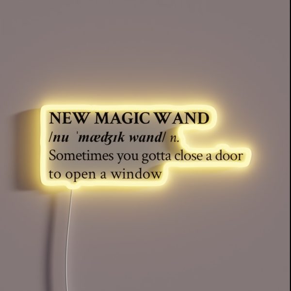 NEW MAGIC WAND RGB Neon Sign
