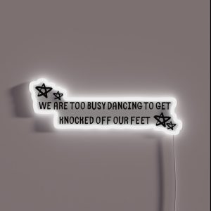 New Romantics Lyrics RGB Neon Sign