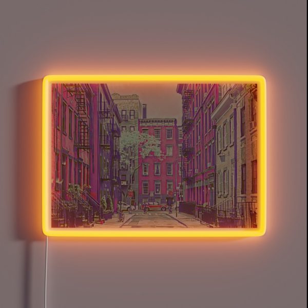 New York City Street RGB Neon Sign