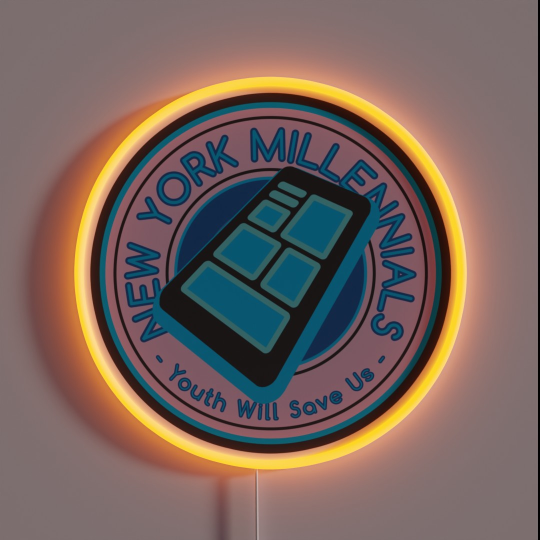 New York Millennials Blaseball RGB Neon Sign New York Millennials Blaseball RGB Neon Sign