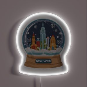 New York Snow Globe RGB Neon Sign