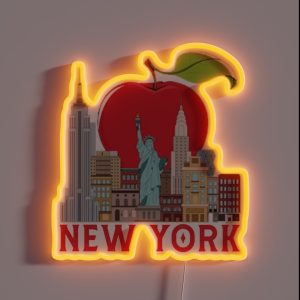 New York The Big Apple Big Apple New York RGB Neon Sign New York The Big Apple Big Apple New York RGB Neon Sign