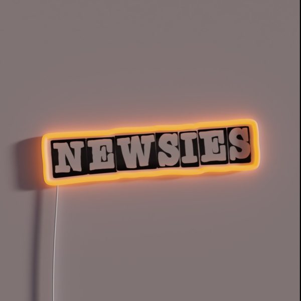 Newsies Logo RGB Neon Sign