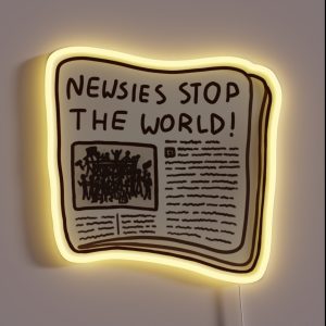 Newsies Stop The World RGB Neon Sign Newsies Stop The World RGB Neon Sign