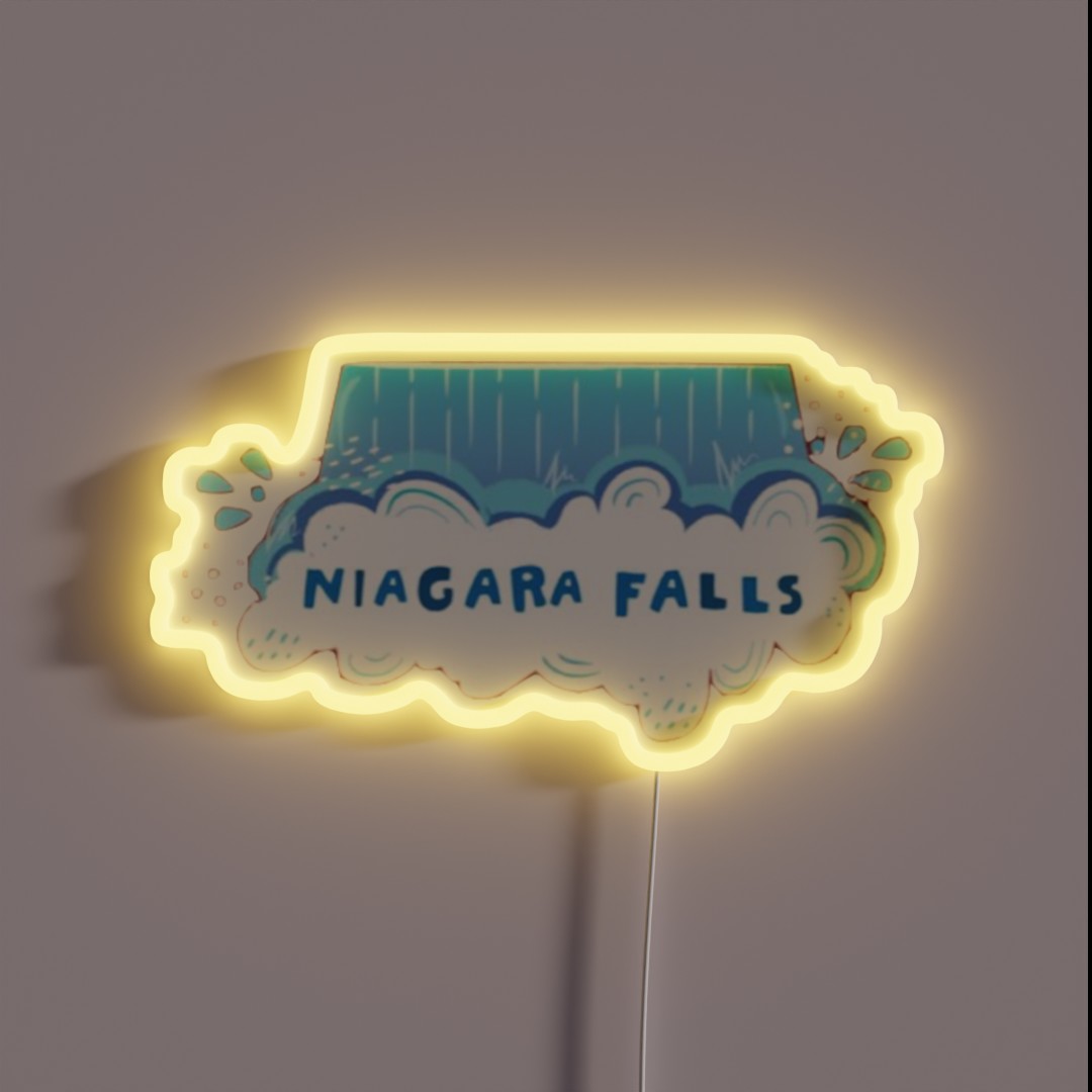 Niagara Falls 2 RGB Neon Sign Niagara Falls 2 RGB Neon Sign