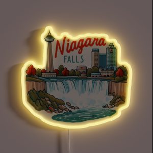Niagara Falls Canada RGB Neon Sign