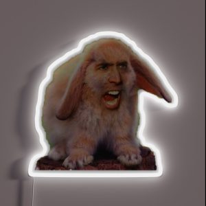 Nicolas Cage RGB Neon Sign