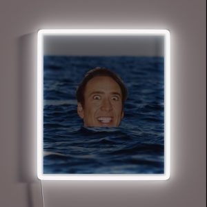 Nicolas Cage Sea RGB Neon Sign