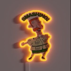 Nigel Thornberry Smashing Wild Thornberrys RGB Neon Sign Nigel Thornberry Smashing Wild Thornberrys RGB Neon Sign